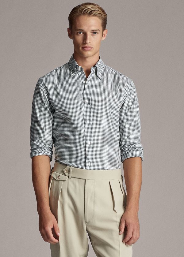 Men's Ralph Lauren Gingham Shirts | 318407JKQ